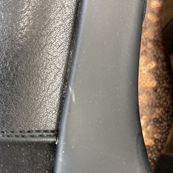 Naturalizer Barita Round Toe Ankle, Black Smooth/Microfiber Booties 7W - Picture 6 of 7